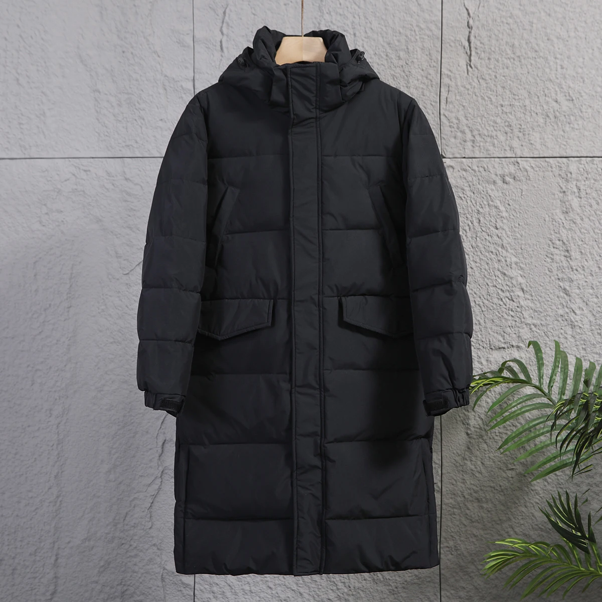High Quality Mid-Length Duck Down Jackets 2026 Winter Windproof Men's Casual Puffer Coat Outwear Loose Solid Padded Top Clothing