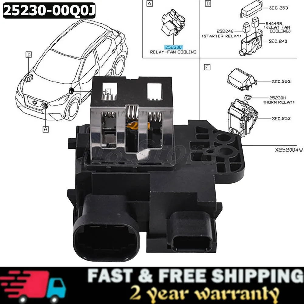 25230-00Q0J 2523000Q0J Radiator Heater Fan Blower Motor Resistor For Nissan Versa Kicks Sentra 25550-7773R 255507773R