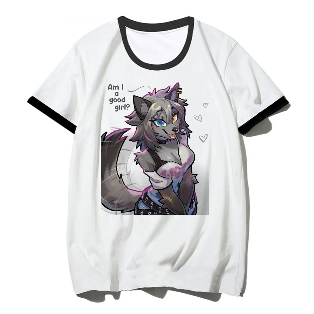 Furry t shirt teen japan gothic summer jojifuku clearance sales top tees gyaru cheap korean fashion