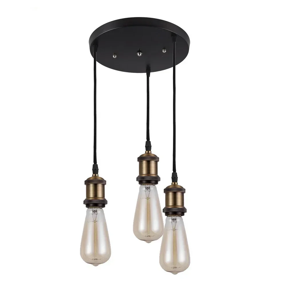 

LKRetro Industrial Loft LED Bar Pendent Lamp E27 Socket Pendant lights Aluminum Dining Room Pendent Lights Kitchen Hanging Lamps