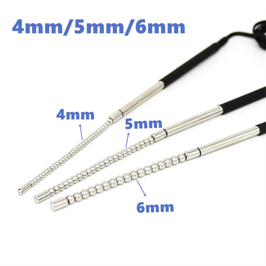 صدمة كهربائية مجرى البول التوصيل الحصان العين عصا قسطرة الإحليل موسع الصوت لعبة استثارة القضيب سحب الخرز قضيب النشوة الجنسية لعب للرجال #2