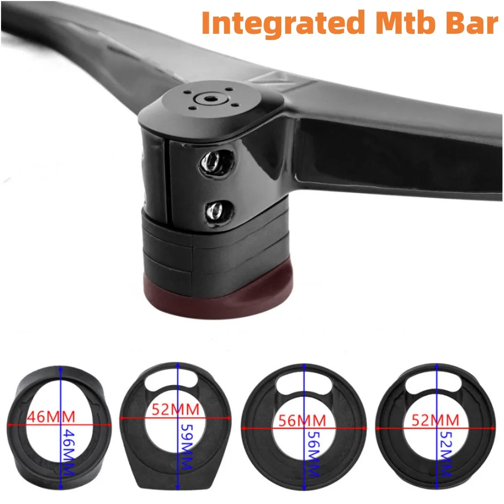 Mtb Carbon Handlebar Integrated Mtb Bike Table T800 Carbon Handle Bar 65/85/105x780mm For Mountain Bike Handles 28.6mm Steering