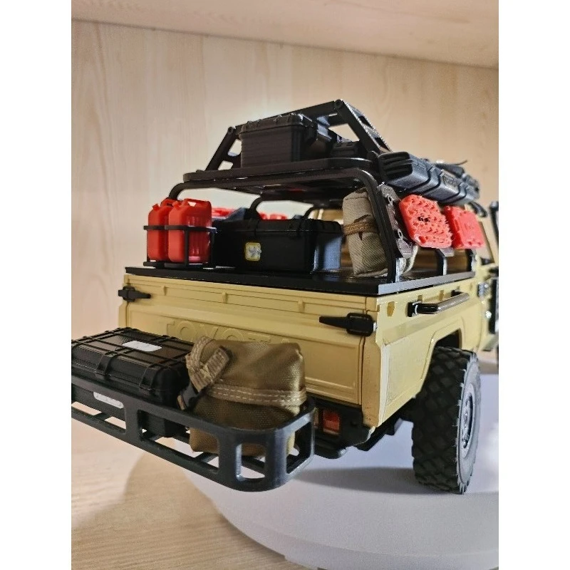 

Ролл-бар для пикапа MN82 LC79 RC Crawler, ящик для хранения в кузове, 3D-печатный, декоративный аксессуар для тюнинга радиоуправляемых машин