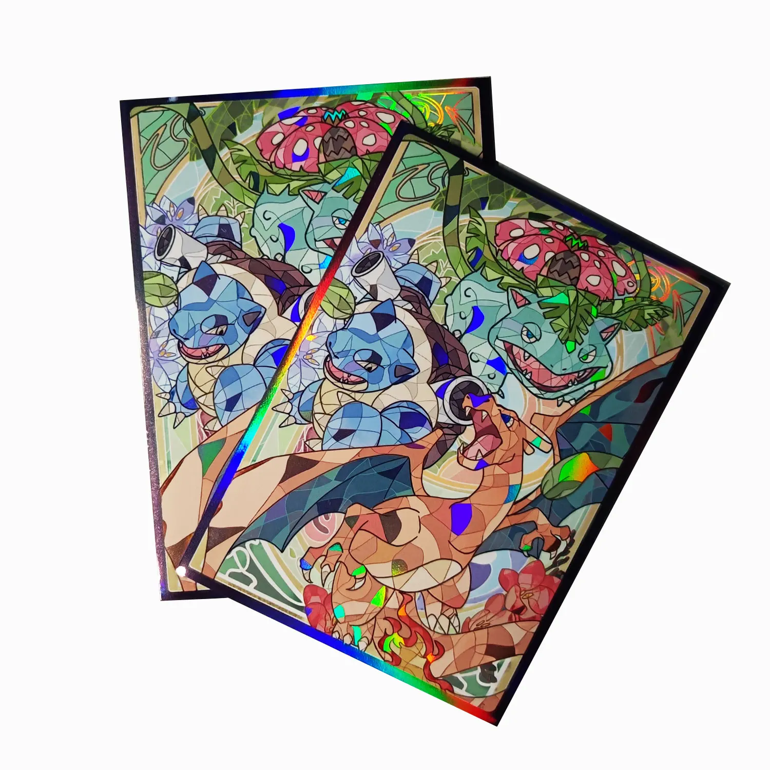 60ct 66x91mm Anime Card Sleeves Illustration Outer Protector Shield Card Cover for PKM PTCG MTG TCG Board Games Trading Cards