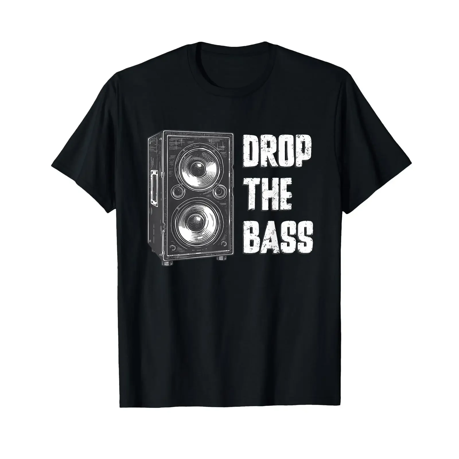 Bass Drop Subwoofer Speaker Retro Vintage Aesthetic T Shirt vintage Washed Top For Everyday Wear Soft graphic Breathable