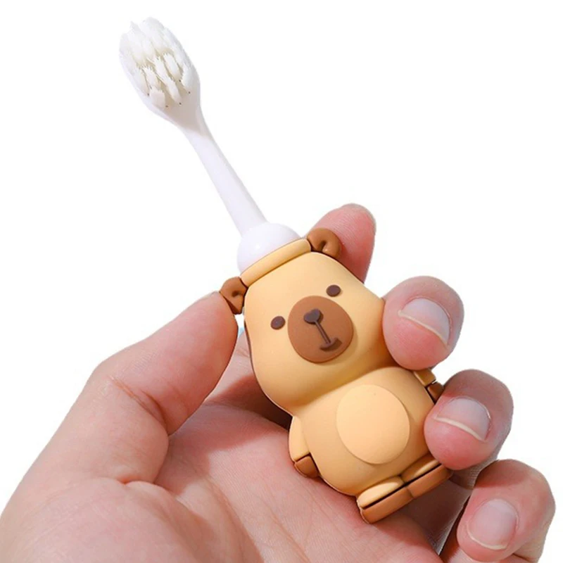 Cartoon Capybara Soft-Bristle Toothbrush For Children Baby Oral Health Care Kids Clean Tooth Teeth Clean Brush Baby Toothbrush