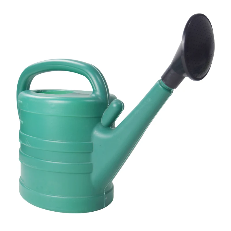 Full Dark Green Gardening Watering Can 3-13LPP Material Resistant to Falling and Sun Suitable for Watering and Cleaning