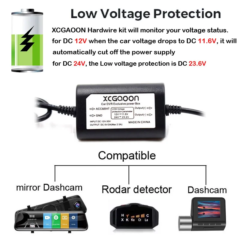 DC 12V ila 5V 2A 3.1M Araç Şarj Kablosu Mini/Mikro/Tip-C USB Sabit Tel Kablosu Araç Kamerası Kamera için Otomatik Şarj DVR