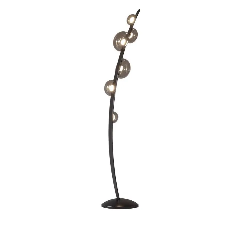 

Nordic bedroom bedside vertical table lamp, beauty salon hotel sofa glass floor lamp