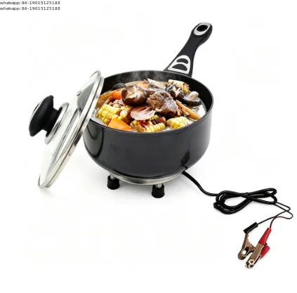 Newly upgraded 165W 12V DC deep pan/electric frying pan 12V /24V Suitable for outdoor/car/RV