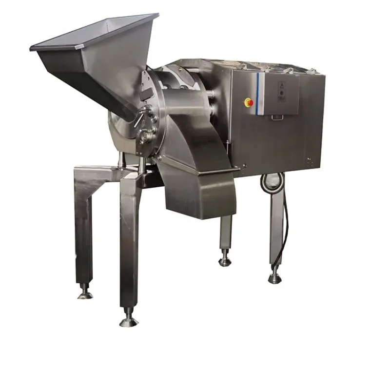 Frozen meat dicing equipment Pork belly dicing machine Beef kernels processing diced meat cutting machine