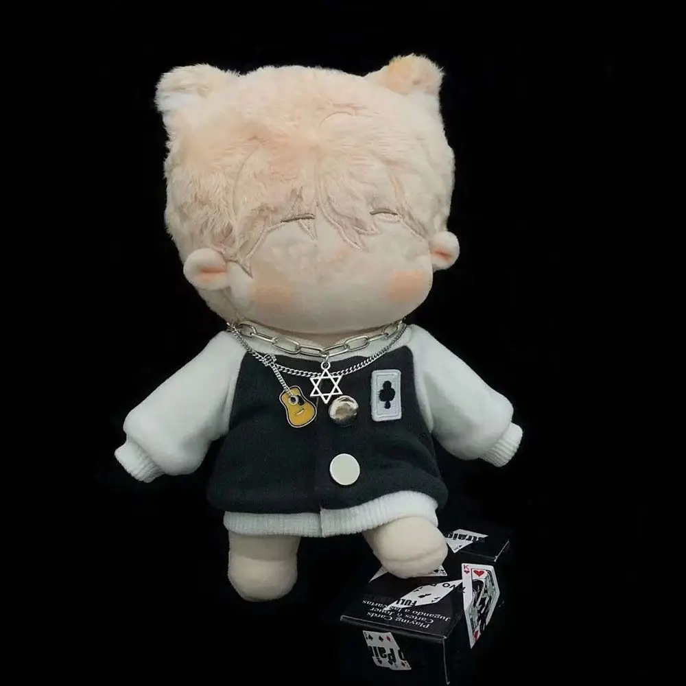 Coat Playing House Changing Dressing Game Embroidery Jackets Cotton Stuffed Dolls 20cm Doll Clothes Baseball Uniform