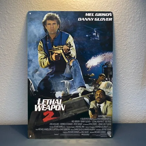 Lethal Weapon 2 Film-Metallposter – Sammlerstück aus Blechschildern in verschiedenen Größen