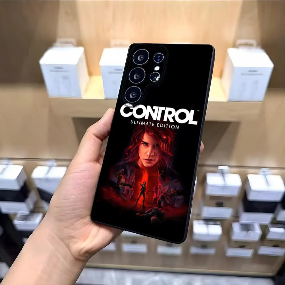 C-ControlS 2 Phone Case For Samsung S26 S25 S24 FE S23 S22 S21 Plus S20 Ultra Note20Ultra Black Soft Shell