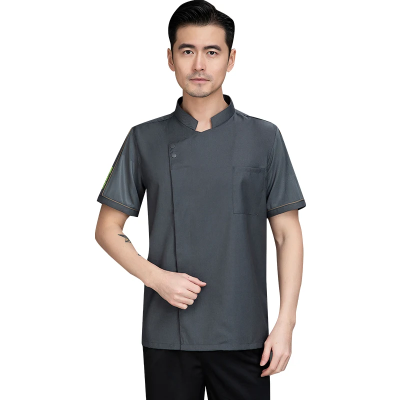 

Cooking Shirt Comfortable and Breathable Cook Clothing Kitchen Jacket Hotel Working Clothes Men's Chef Uniform Food Service