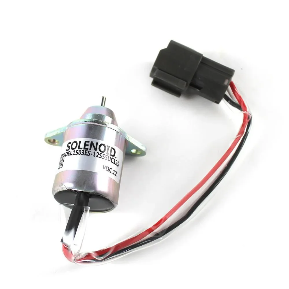 12V Fuel Shutoff Solenoid 1753ES-12A6UC3B1S1 3934171 3800603 For Cummins Equipment Parts 3919422 3934972 SA-3665-12 SA-4754-12