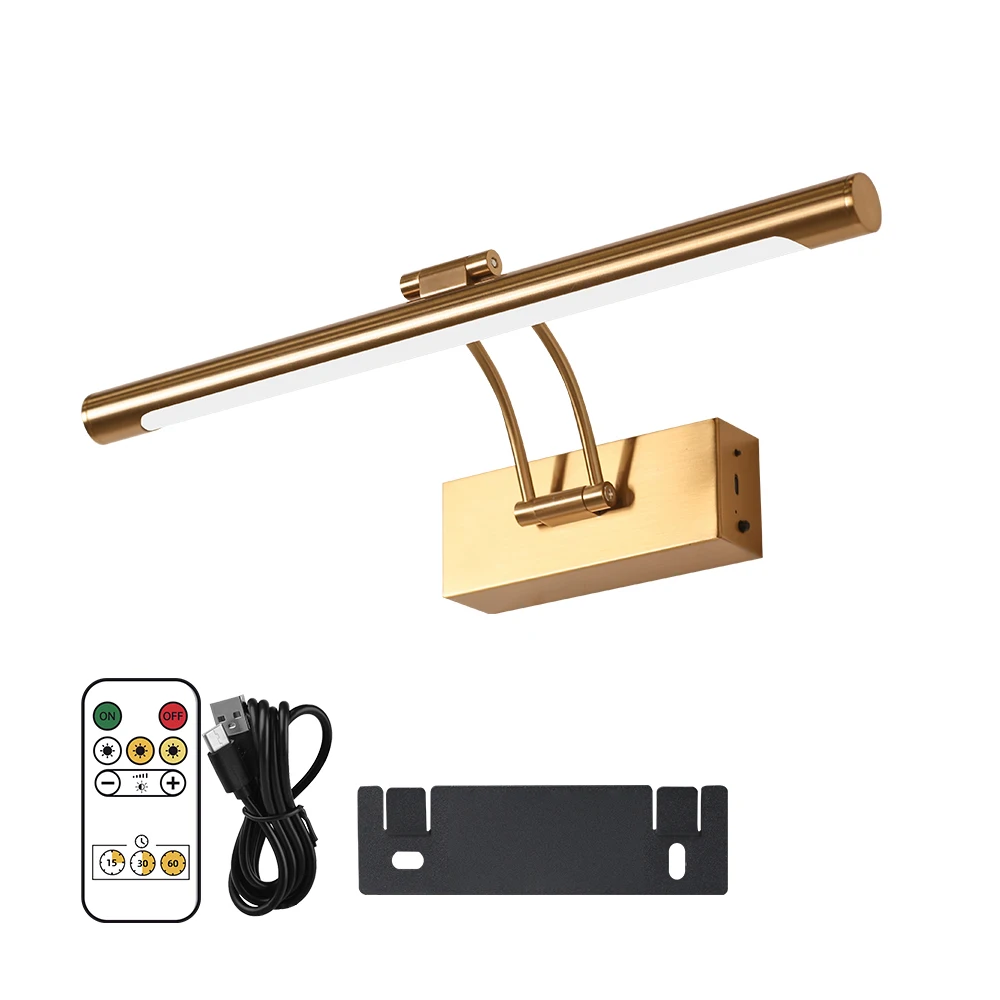 Applique murale LED sans fil, Rechargeable par Usb, 4400mAh, 5V, avec télécommande, décoration de chambre à coucher et de maison