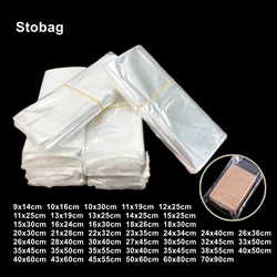 Термоусадочная пленка StoBag POF, прозрачные упаковочные мешки, пакеты для хранения для коробки, обуви, подарка, пластиковые полипропиленовые прозрачные пылезащитные мешочки