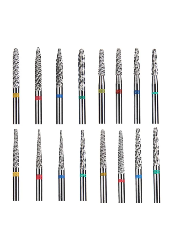 Wolframkarbid-Nagelbohrer, Fräser, elektrisches Rotationsbohrgerät, Zubehör, Nagelschleifkopf für Maniküre und Pediküre