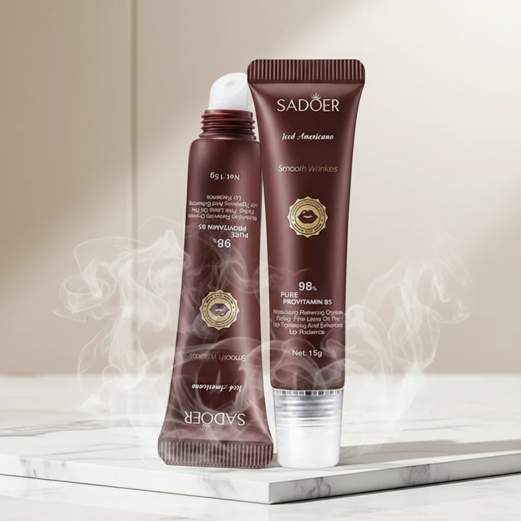 بلسم الشفاه الجديد للقهوة الأمريكية المثلجة - مرطب الشفاه المرطب بالكافيين، مصمم خصيصًا للشفاه الجافة #2