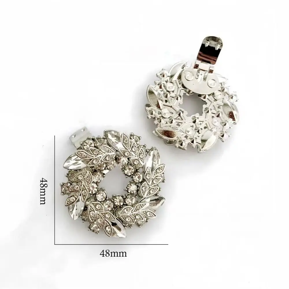 Fashion Rhinestones Shoe Clips Crystal Removable Charm Buckle Charms Jewelry for High Heel