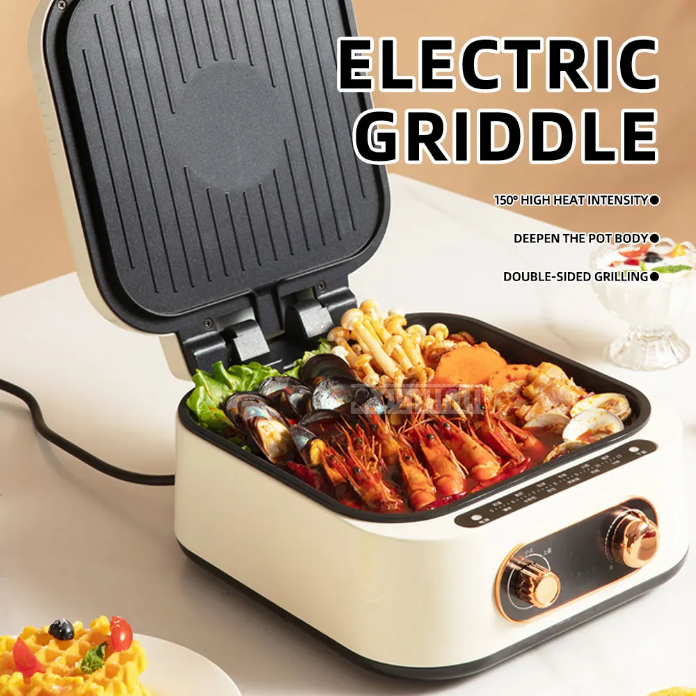 Electric pancake pan, household multifunctional pancake maker, frying and baking integrated pot