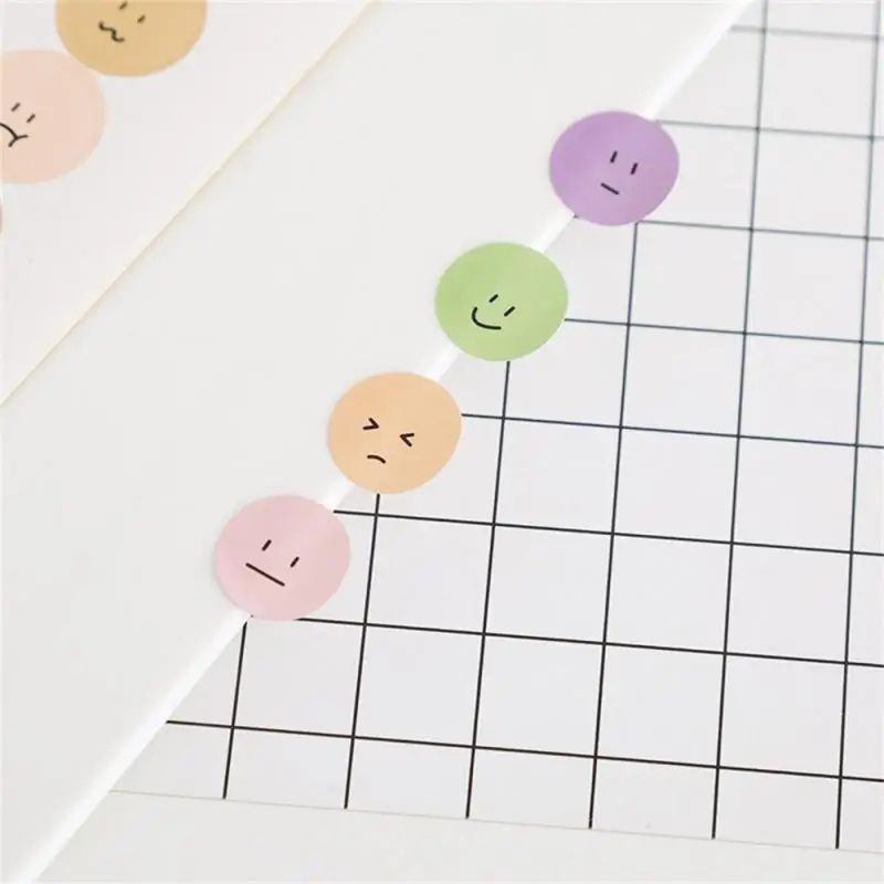 1~10PCS Sheets Fun Round Emojied Stickers Kawaii Decorative Stickers Sealing Paste Journal Stickers Stationery Art Supplies