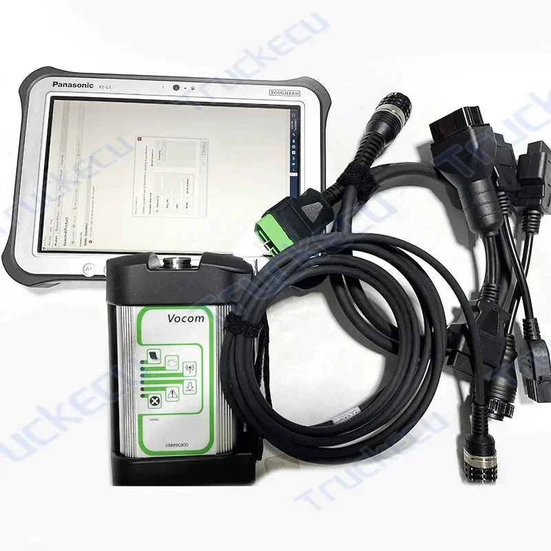 

2025/For VOCOM 88890300 VCADS V2.8 Premium Tech Tool ptt For VOVLO for Renault UD truck excavator diagnostic kit+FZ G1 tablet