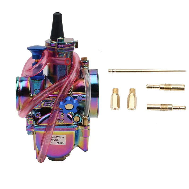 Motorcycle Flat Curtain Carburetor For Keihin PWK 28 mm For Scooter 2T 4T ATV Dirt Bike Enduro Motocross Accessories