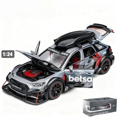 

Модель автомобиля из литого под давлением сплава 1:24 RS6 — стильный коллекционный предмет, идеальный подарок для парня, достойная коллекционная модель