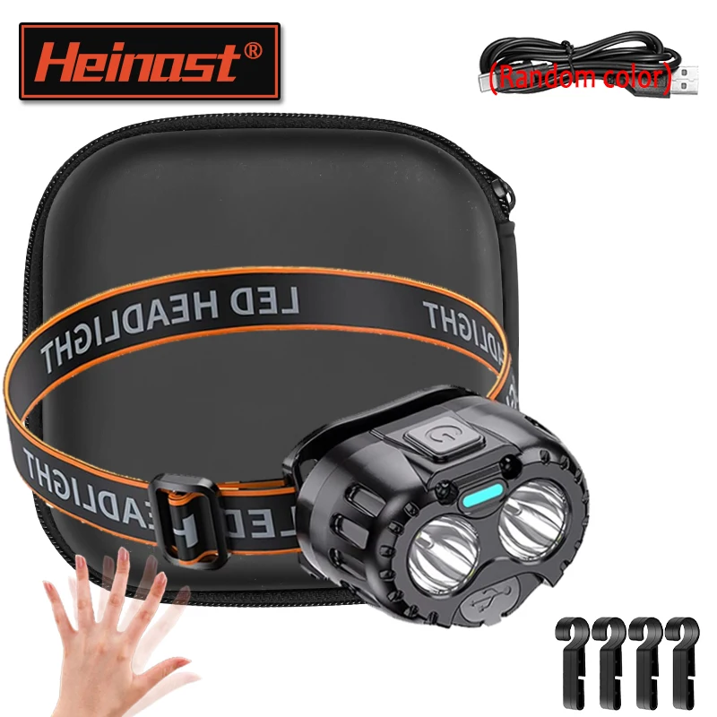 Sensor Headlamp LED High Bright Rechargeable Headlights COB Waterproof Fishing Camping Cycling Induction Head Light
