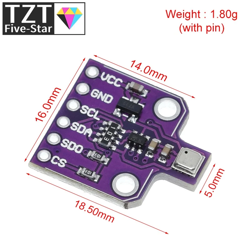 BME680 Digital Temperature Humidity Pressure Sensor CJMCU-680 High Altitude Sensor Module Development Board