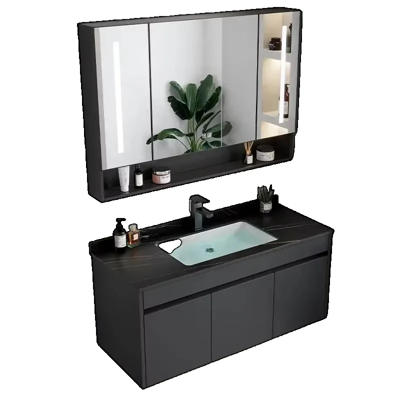 Mueble de baño de lujo, almacenamiento cerrado, lavabo, fregadero, muebles, archivadores, fregaderos estrechos, baño de Mdf multifunción