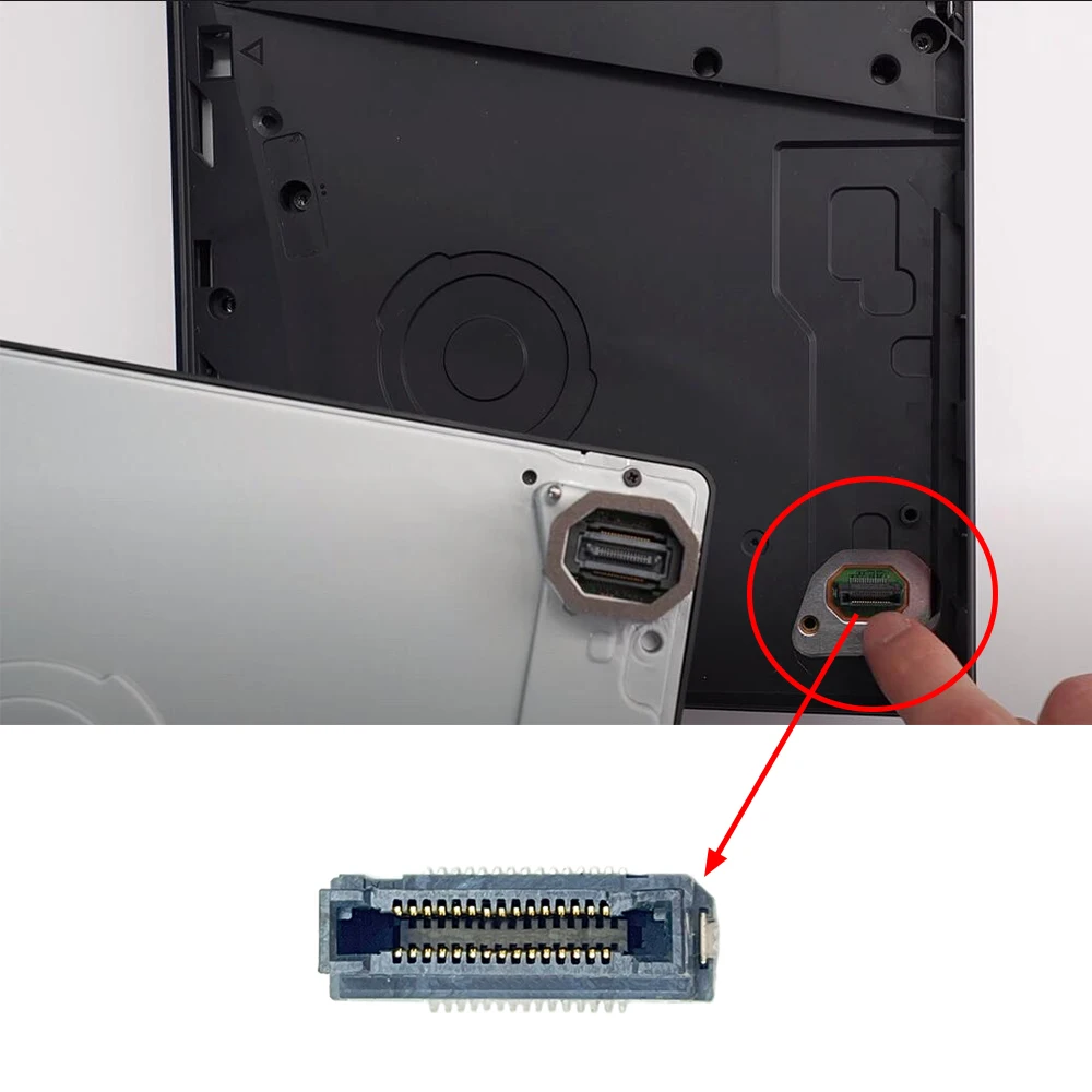 1 Buah Port Soket Drive DVD untuk Motherboard Konsol PS5 Slim untuk Suku Cadang Pengganti Perbaikan Port Slot Antarmuka Host PS5slim