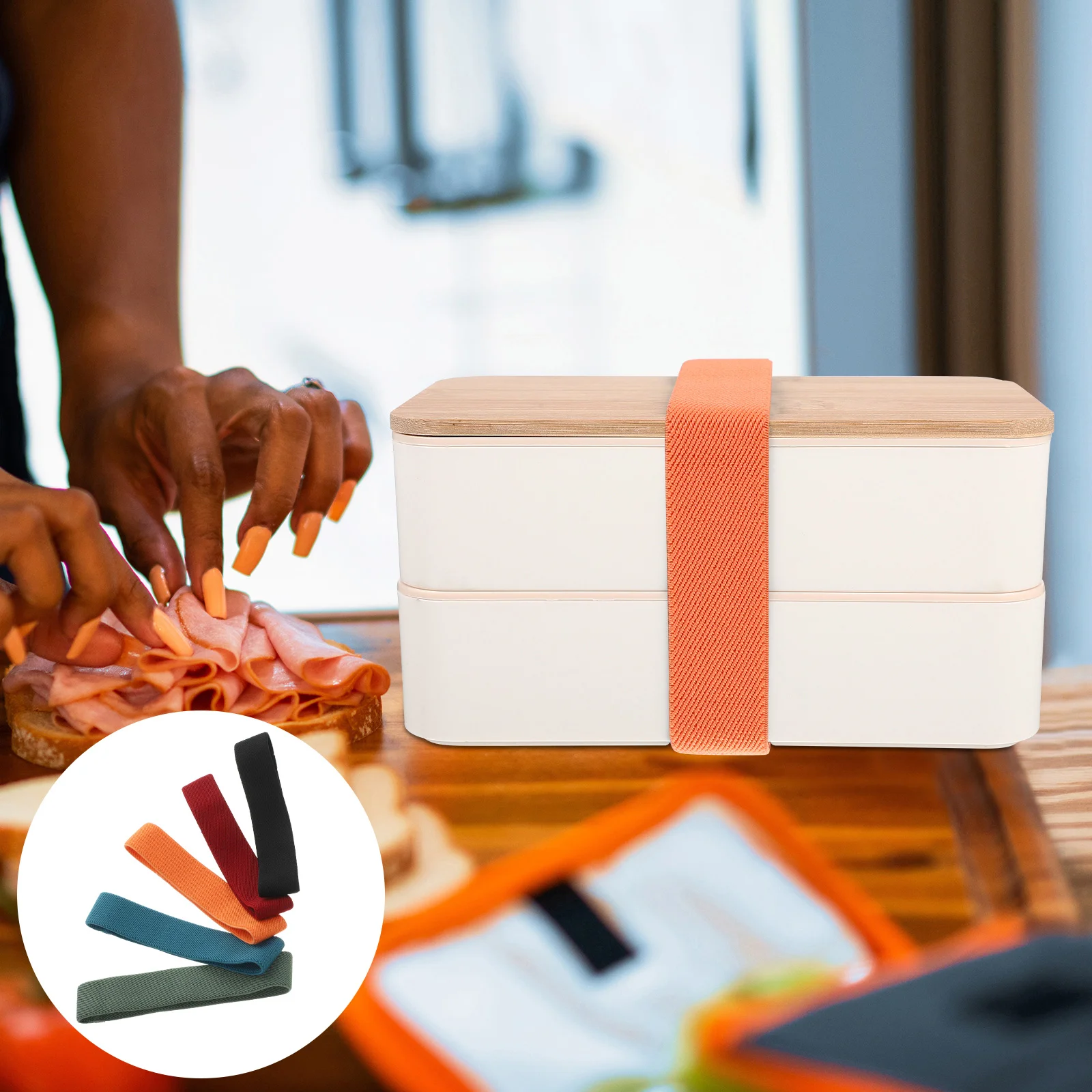 10 Pcs Strap Wired Fall Ribbon Outdoor Container Straps Fixing Bands Convenient Food Lunch Sealing Tape