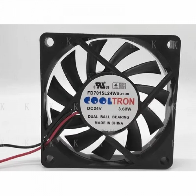 

C ДЛЯ COOLTRON FD7015L24W5-81-2R 7015 DC 24 В 3,60 Вт 70*15 мм 2-проводной инверторный охлаждающий вентилятор