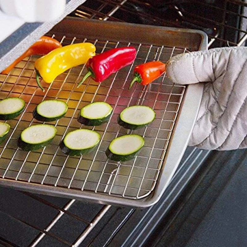 Ventes carrés métalliques trous griller Barbecue treillis métallique 30 cm x 45 cm