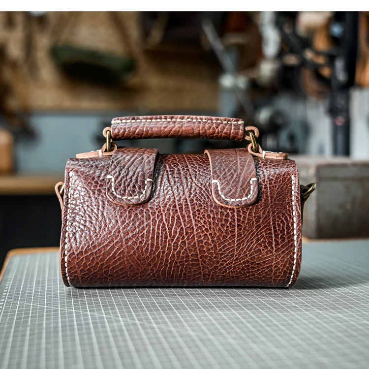 PNDME high-quality first layer cowhide women's small handbag designer handmade genuine leather  female shoulder crossbody bag