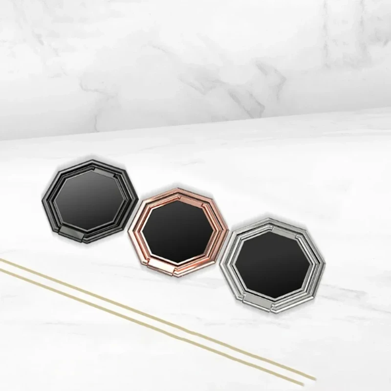 360 ° Drehbarer faltbarer Ständer für Mobiltelefone, ultradünner Telefonringständer, tragbarer Multi-Winkel-Desktop-Sechskant-Klatsch-Metallständer – Detail 10