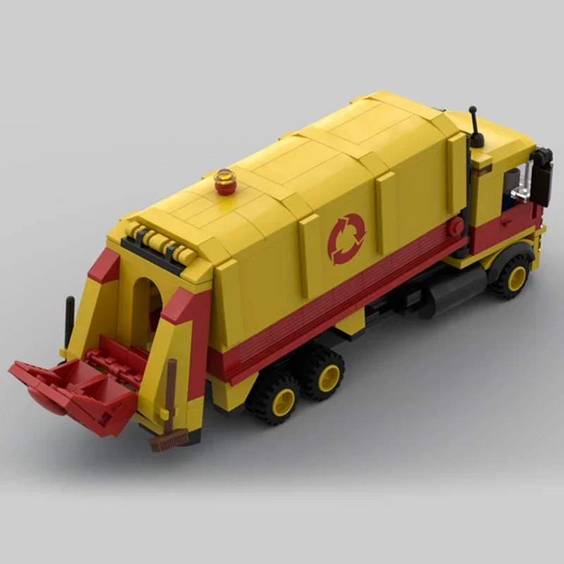 Stad Auto Model Moc Gebouw Bakstenen Weigeren Collectie Truck Technologie Modulaire Blokken Geschenken Kerstspeelgoed Diy Sets Assemblage