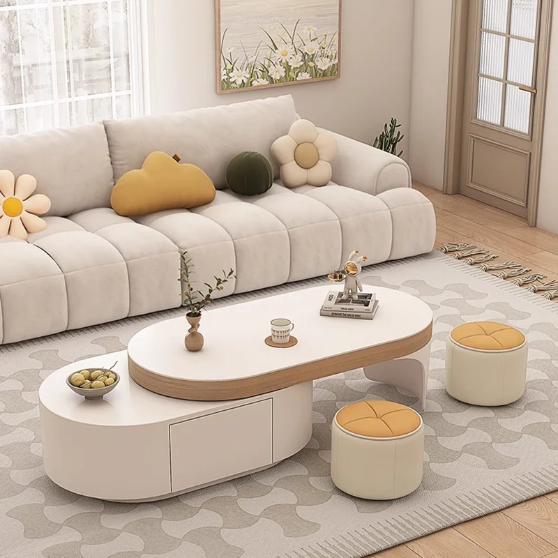 

Регулируемый журнальный столик для хранения вещей, гостиная, современное украшение, дизайнерский журнальный столик, ящики, уникальная вспомогательная мебель для дома Mesa