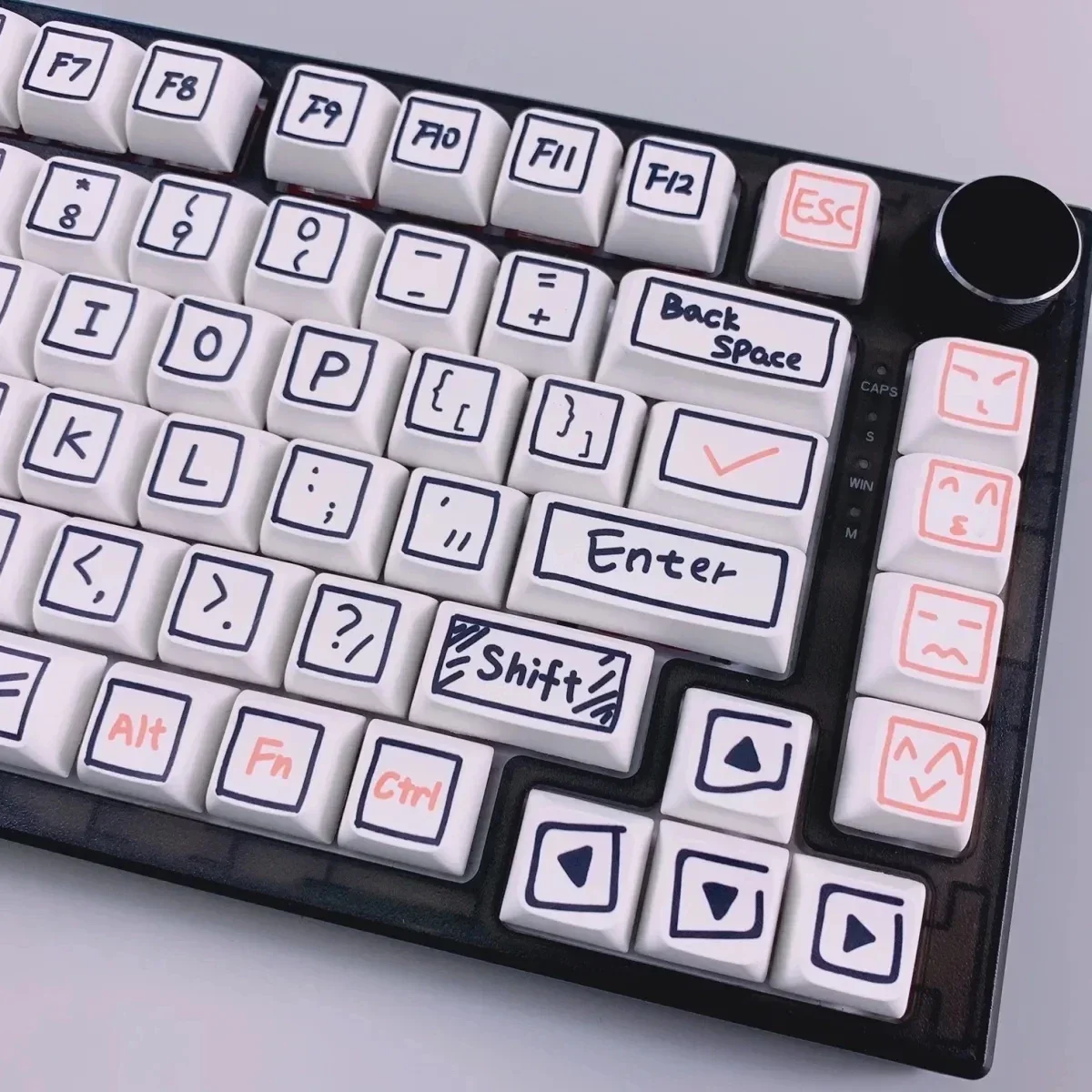 New 126 Keys Graffiti XDA Profile Keycap PBT Keycaps For Mx Switch Mechanical Keyboard Custom Cute Anime Key Caps personalizadas