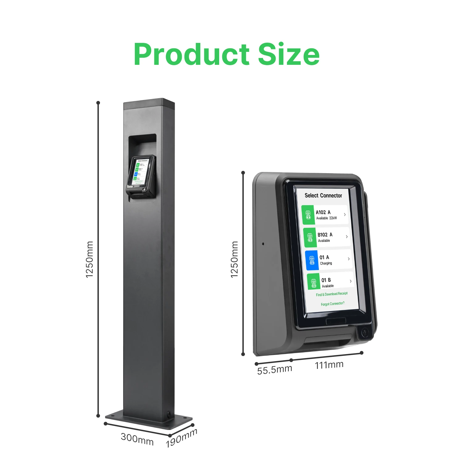 Autel Kiosk - Pos Unattended Solution With Pedestal With Software Ev Charger Seamless Payment For EV Charging Pos Machine