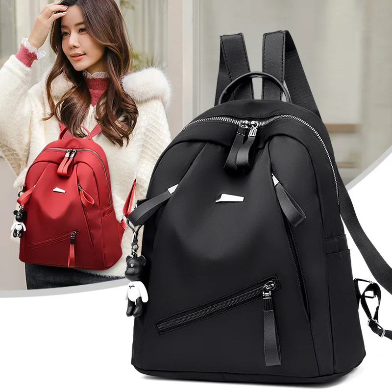 Shoulder Bag Women's Nylon New Casual Travel Backpack Lightweight High-end Mommy Bag Large Capacity Student Backpack