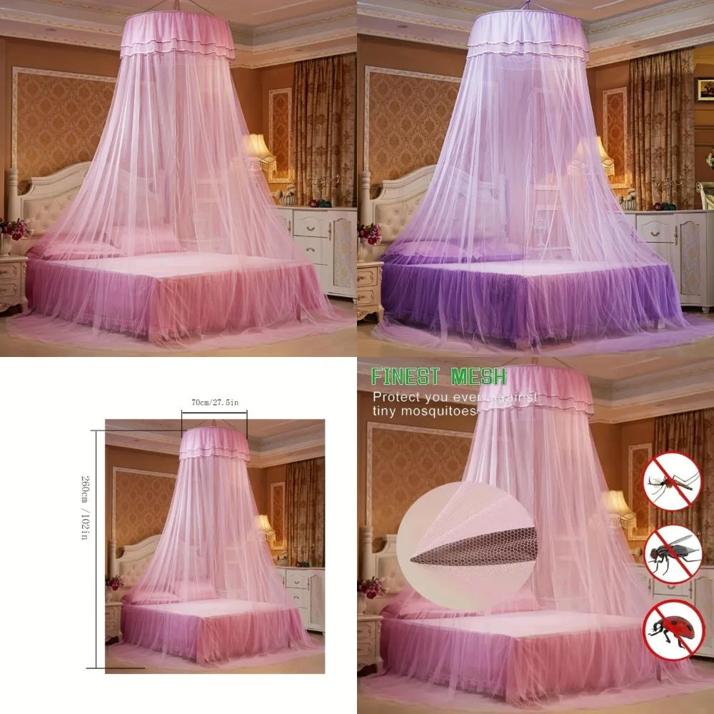 

1pc Delicate Small Dome Bed Hanging Mosquito Net - Whimsical Princess-Inspired Romantic Ambiance Creator for Decor Enhancement