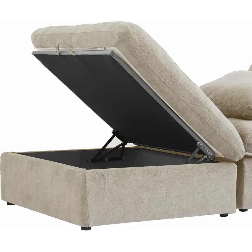 طقم أريكة عثمانية حديثة وبسيطة، أريكة مقطعية أنيقة لمساحات المعيشة المعاصرة #5