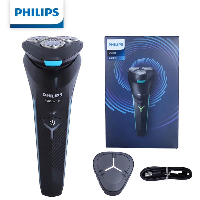 

Электробритва Philips 1000 Series S1115 для влажного и сухого бритья, мужская машинка для стрижки бороды