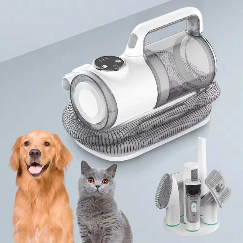 

5-in-1 Eco-Friendly Stainless Steel ABS Polyester Pet Hair Trimmer 4 Blades Grooming Machine Dog Cat Hair Nail Grinding Scissors