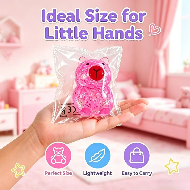 

Hefengcl - Finless Porpoise Flash Soft Cute Toy, Stress Relieving Toy Finless Porpoise Flash Soft Cute, with Rainbow Jelly Texture, Soft Squeeze Fingertip Toy and Desktop Decoration, Deformable Character Model