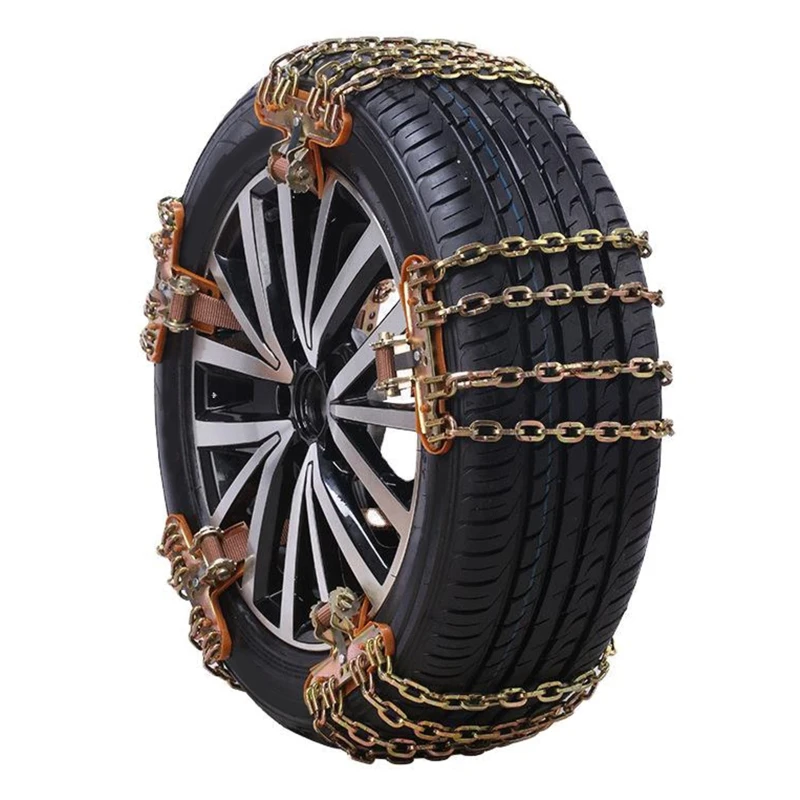 652F Adjustable Emergency Anti-Skid Snow Chain Belt Winter Roadway Anti-skid Chains Tyre Belt Clip-on Chain